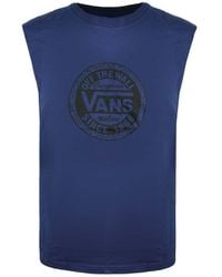 Vans - Off The Wall Crew Neck Sleeveless Vest V1Yefwc Cotton - Lyst
