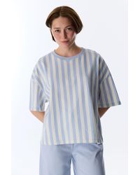 Penti - Relaxed Club Striped Short-Sleeve T-Shirt Pyjama Top - Lyst