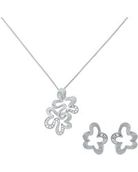 Orphelia - 'Malenia' 925 Sterling Set: Chain-Pendant + Earrings - Lyst