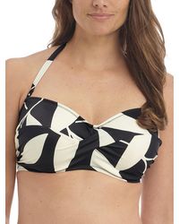 Fantasie - Ile De Re Twist Bandeau Bikini Top & Cream - Lyst