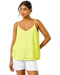 Roman - Layered Cami Vest Top - Lyst