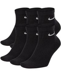 Nike - Sx7669 Everyday Cushion Ankle Training Socks (6 Pairs) Cotton - Lyst