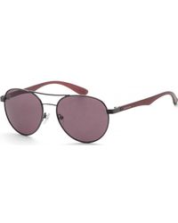Calvin Klein - 55Mm Matte Gunmetal Sunglasses Ck19313Sn-008 - Lyst