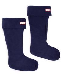 HUNTER - Tall Fleece Welly Socks - Lyst