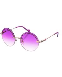 Liu Jo - Metal Sunglasses With Circular Shape Lj3100S - Lyst