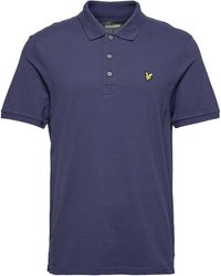 Lyle & Scott - Polo Ss Plain Polo Shirt Blauw - Lyst