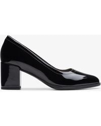 Clarks - Freva55 Court Pat Shoes - Lyst