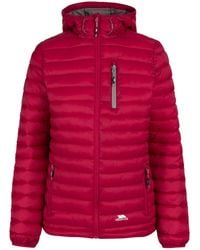 Trespass - Lenka Gewatteerde Jas Met Capuchon (cassis) - Lyst