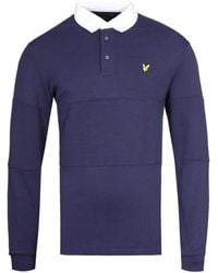Lyle & Scott - Long Sleeve Rugby Polo Shirt - Lyst