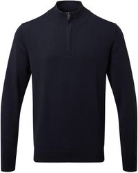 Asquith & Fox - Cotton Blend Zip Sweatshirt (French) - Lyst