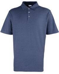 PREMIER - Pique Stud Front Polo Shirt - Lyst