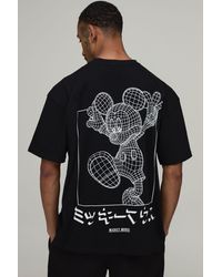 BoohooMAN - Oversized Mickey Mouse License Print T-Shirt - Lyst