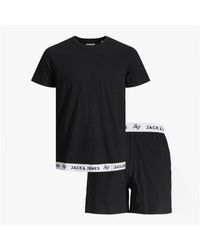 Jack & Jones - Ricko Cotton T-Shirt And Shorts Lounge Set - Lyst