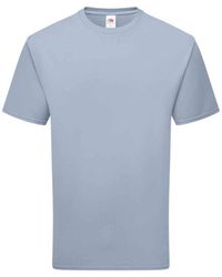 Fruit Of The Loom - Adult Cotton T-Shirt (Mineral) - Lyst