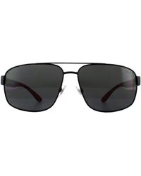 Polo Ralph Lauren - Aviator Matte Sunglasses Metal - Lyst