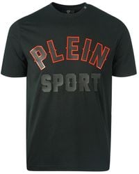 Philipp Plein - Bloklogo Zwarte T-Shirt - Lyst