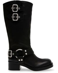 Steve Madden - Eastern Motorcycle Boots With Block Heel - Lyst