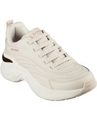 Skechers - Step N Flow 177575-Nat Natural Lace Up Shoes - Lyst