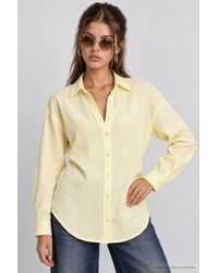 Happiness İstanbul - Long Sleeve Button Front Shirt - Lyst