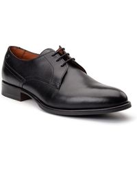 Base London - Edison Herrenschuhe Aus Schwarzem Leder Mit Schnürung - Lyst