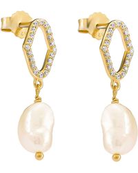 Orphelia - 'Normandy' 925 Sterling Drop Earrings - Lyst