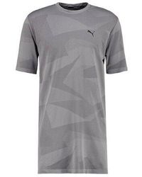 PUMA - Evo Knit Image Tee Graphic Long Style T-Shirt Top 572454 04 A6D - Lyst