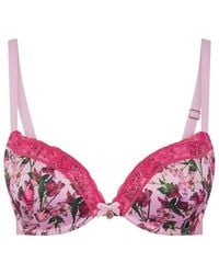 Ted Baker - Push Up Floral Balconette Bra - Lyst