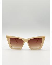 SVNX - Oversized Angular Cateye Sunglasses - Lyst