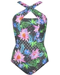 Zoggs - Ladies Mystique All-Over Print One Piece Swimsuit (Multicoloured) - Lyst