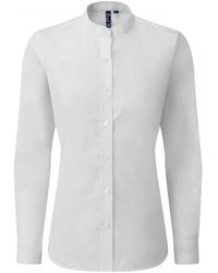 PREMIER - Ladies Grandad Collar Formal Shirt () - Lyst