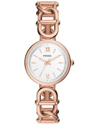 Fossil - Carlie Rose Watch Es5273 Stainless Steel (Archived) - Lyst