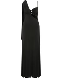 NAZLI CEREN - Grace Jersey Asymmetric Long Dress - Lyst
