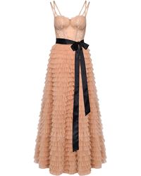 Lily Was Here - Phenomenal Tulle Dress With A Corset Embroidered With French Lace - Lyst