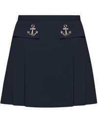 KEBURIA - Pleated Mini Skirt - Lyst