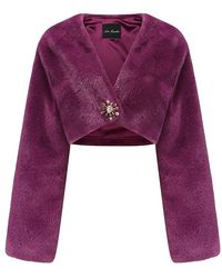Nana Jacqueline - Monica Cropped Fur Coat () (Final Sale) - Lyst