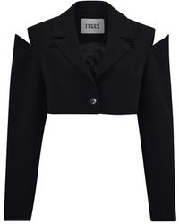 Maet - Makeda Cropped Jacket With Cut Outs - Lyst