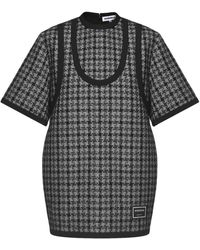 KEBURIA - Tweed Oversized T-Dress - Lyst