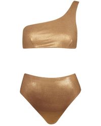 SARA CRISTINA - One-Shoulder Bikini With High-Waisted Bottom - Lyst