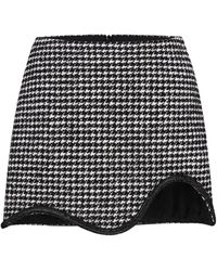 Nue - Houndstooth Skirt Mini - Lyst