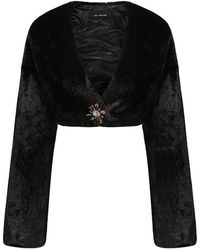 Nana Jacqueline - Monica Cropped Fur Jacket () (Final Sale) - Lyst