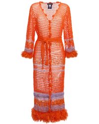 Andreeva - Handmade Crochet Cardigan-Dress - Lyst