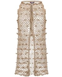 Andreeva - Metallic Handmade Crochet Skirt - Lyst