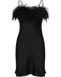 Sleeper - Boheme Mini Dress With Feathers - Lyst