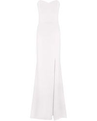Total White - Maxi Slit Dress - Lyst