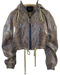 Theo the Label - Leto Foil Print Snakeskin Hoodie - Lyst