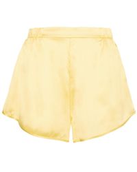 HERTH - Yari: Butter Color Gots Organic Silk Shorts - Lyst
