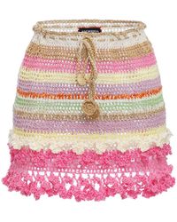 Andreeva - Malva Handmade Crochet Mini Skirt - Lyst