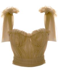 Aureliana - French Tulle Bustier Top - Lyst