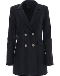 Lita Couture - Double-Breasted Jacket With Buttons - Lyst