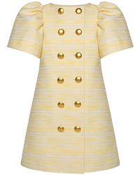 KEBURIA - Bell-Sleeve Mini Dress - Lyst